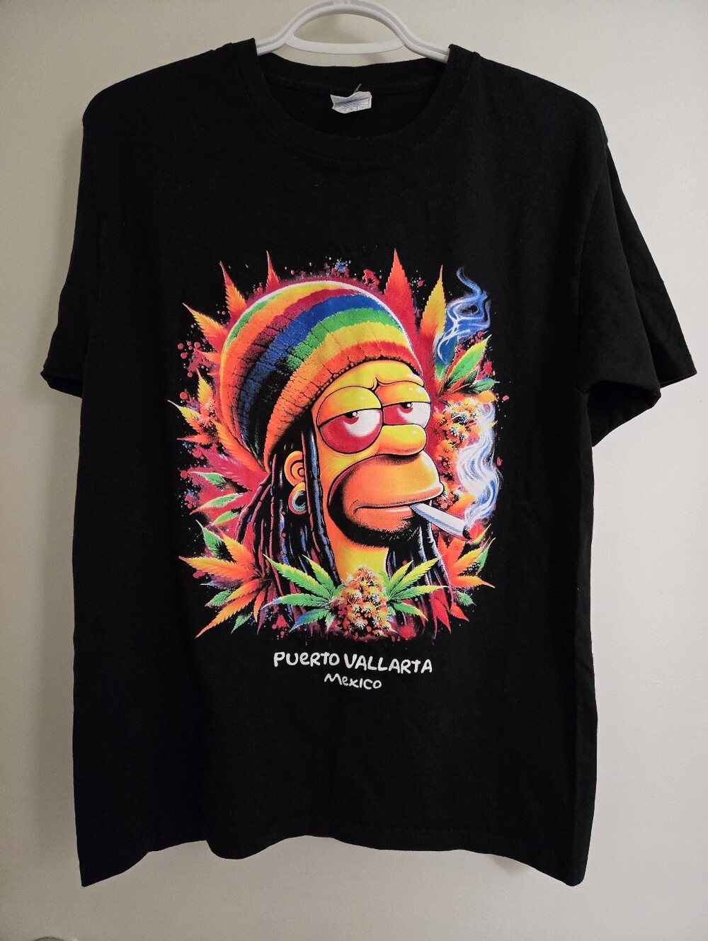 Mens Homer Simpson Puerto Vallarta Mexico TShirt - M